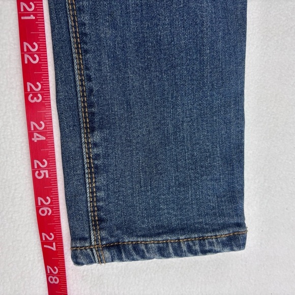 NWT Nordstrom Black Label Distress Red/Black Buffalo Plaid Patch Skinny Jean 27 - Picture 16 of 16